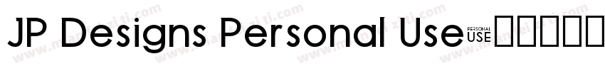 JP Designs Personal Use字体转换